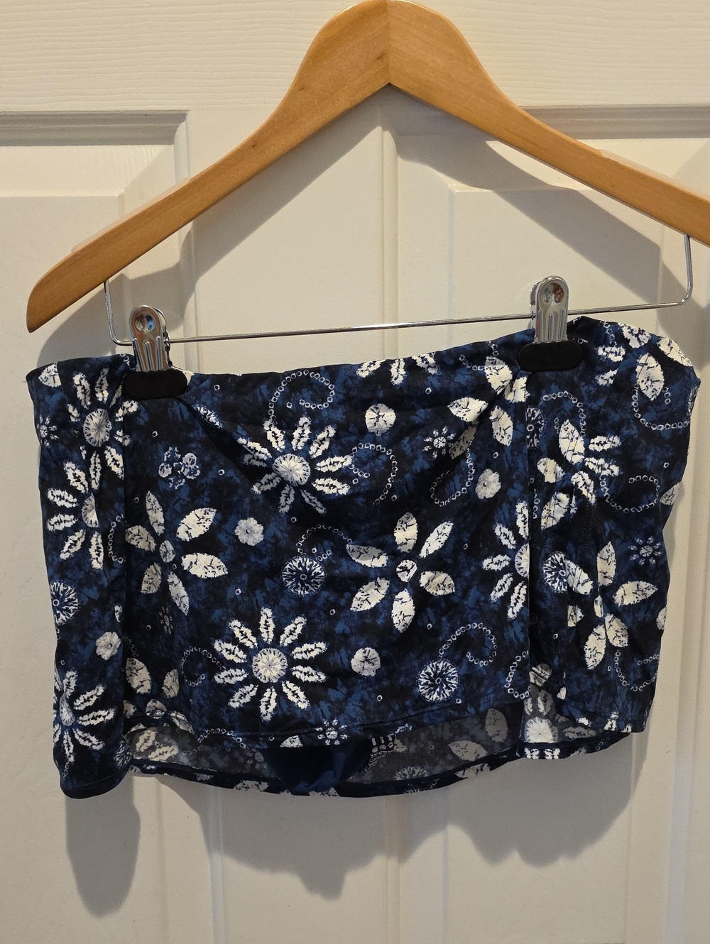 Bleu Rod Beattie Navy and White Floral Swimsuit